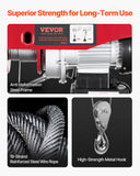 VEVOR Electric Hoist 440lbs Crane Winch with Wireless Remote Control 480W 110V