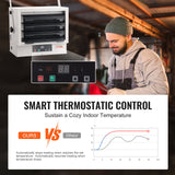 VEVOR Electric Garage Heater, 5000/7500/10000-Watt Digital with Remote Ceiling