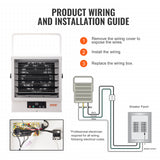 VEVOR Electric Garage Heater, 5000/7500/10000-Watt Digital with Remote Ceiling