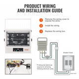 VEVOR Electric Garage Heater, 5000/7500/10000-Watt Digital with Remote Ceiling