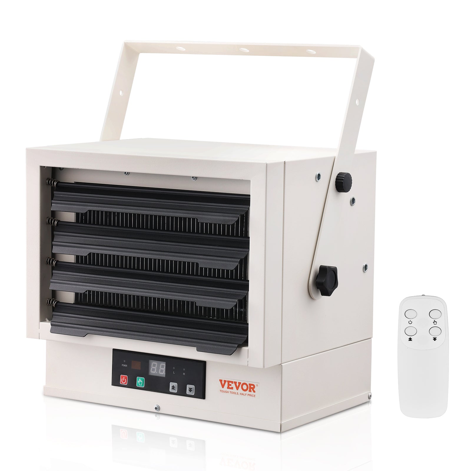VEVOR Electric Garage Heater, 5000/7500/10000-Watt Digital with Remote Ceiling