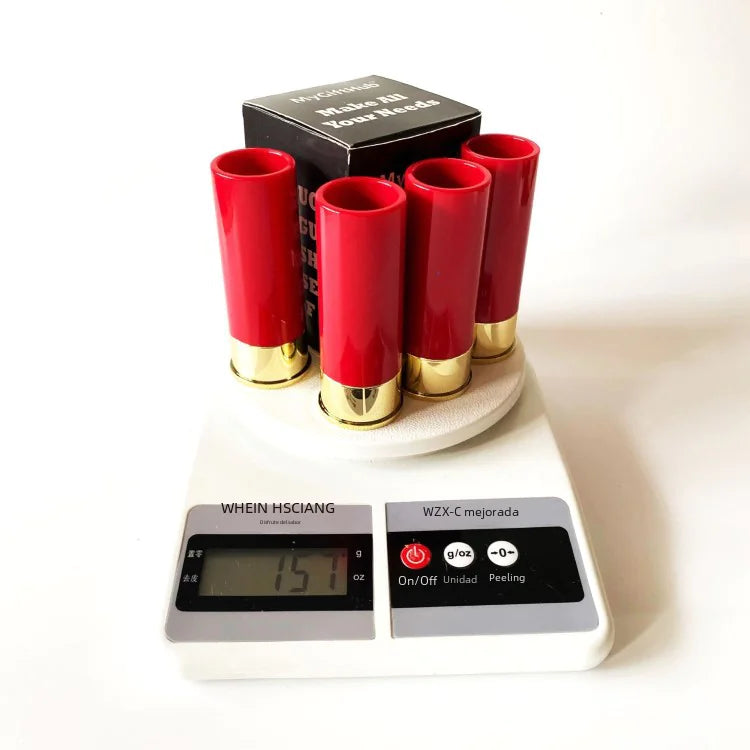 Durable Bullet Tequila Shot Glasses lightweight, Red