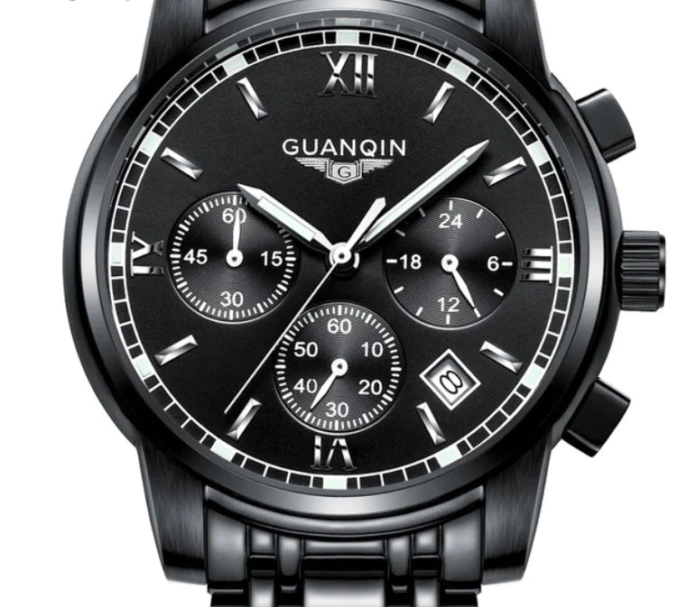 Durable Gleaming Sports Steel Watch Waterproof & stainless