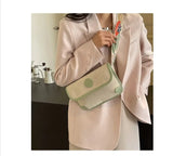 Chic Suede Mini Shoulder Bag Zippered Casual Crossbody Bag
