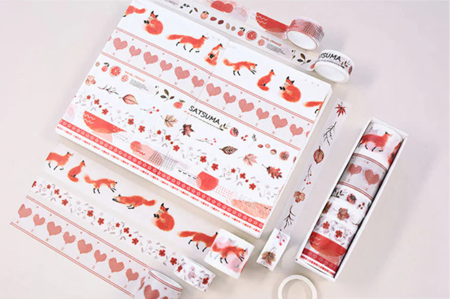 Creative Adhesive Scrapbooking Colors Decorative Washi Tape Bundle (8 Rolls)