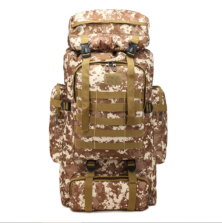 Camouflage Trek Backpack Waterproof Shock Resistant Backpack