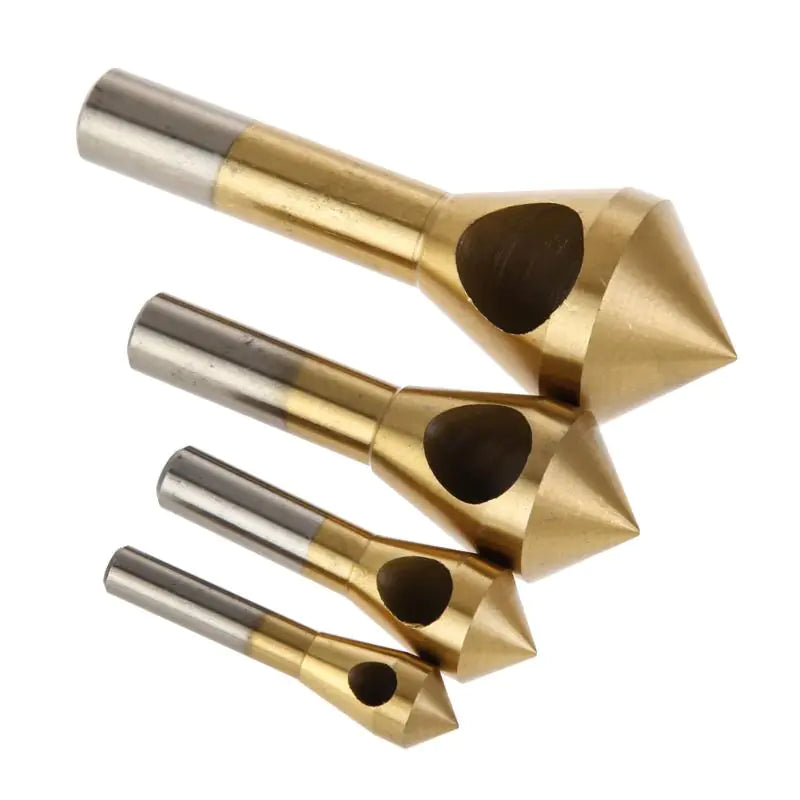 4-Piece Titanium Coated Countersink Drill Set
