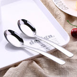 Elegant Flat Bottom Soup Spoon, Stainless Steel Ladle