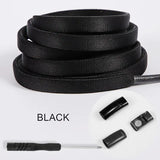 Colorful Magnetic No-Tie Shoelaces with Metal Flat Design Multicolor
