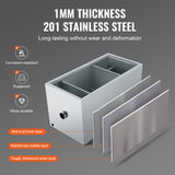 VEVOR 8/25/40LBS Commercial Grease Interceptor Trap 3/6/10 GPM Stainless Steel