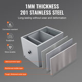 VEVOR 8/25/40LBS Commercial Grease Interceptor Trap 3/6/10 GPM Stainless Steel