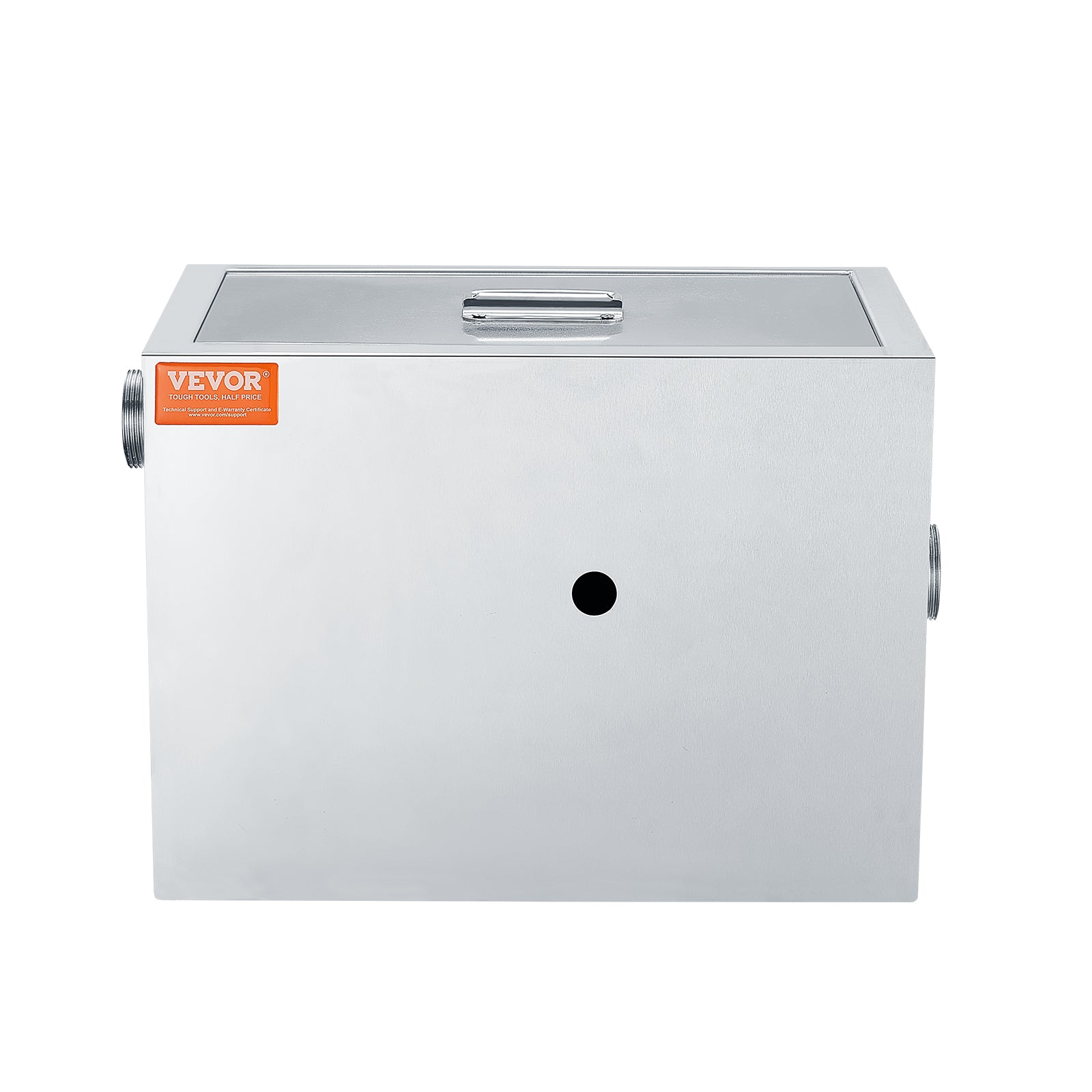 VEVOR 8/25/40LBS Commercial Grease Interceptor Trap 3/6/10 GPM Stainless Steel