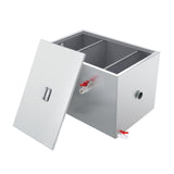 VEVOR 8/25/40LBS Commercial Grease Interceptor Trap 3/6/10 GPM Stainless Steel