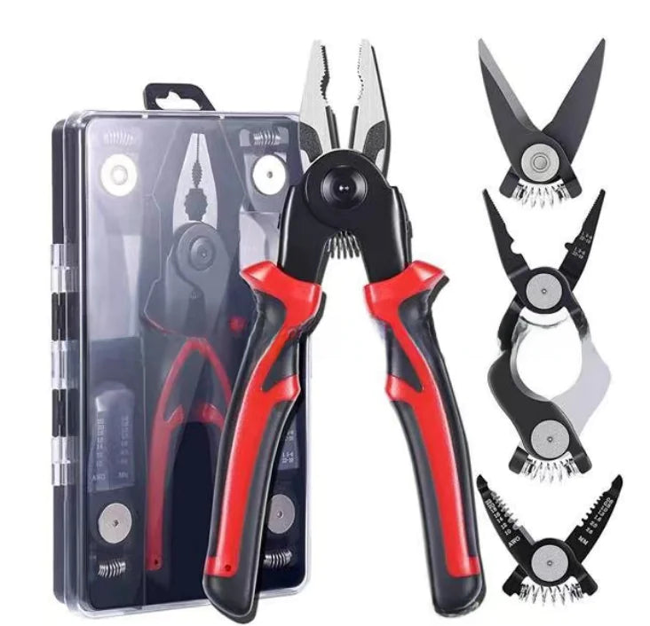 Versatile 5-in-1 Multi-Functional Tool Set with Interchangeable Heads