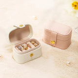 Compact Leather Ring Travel Case Ring Case Organizer