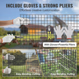VEVOR Hardware Cloth 24/36/48in x 50ft/100ft Wire Mesh Roll 16/19 Ga Wire Fence