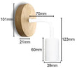 Elegant Sleek Iron Wall Light for Bedrooms & Corridors