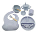 Gray Blue 10 Piece Set