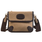 Chic Suede Mini Shoulder Bag Zippered Casual Crossbody Bag