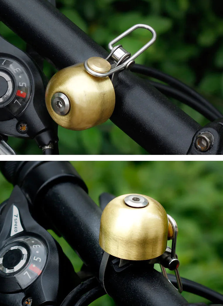 Vintage Sound Stylish Safety Gear Durable Lightweight Clear Sound Versatile Bicycle Bell