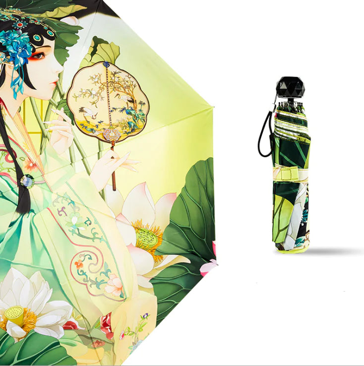 Stylish UV Defense Traditional Umbrella Lightweight