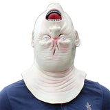 Inverted Terror Latex Mask for Halloween Creepy Head turning Costume