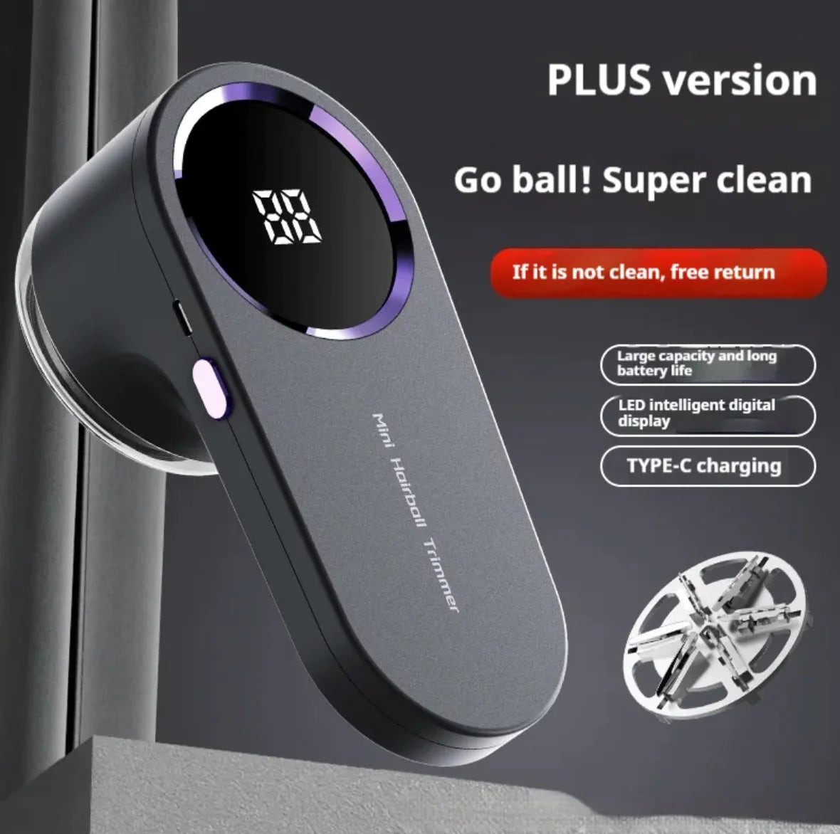 Portable Rechargeable Lint Shaver Versatile &amp; Efficient