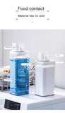 Durable Clear Laundry Storage Jar Transparent & Moisture-Proof