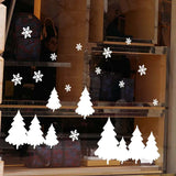 Santa's Holiday Door Decals Removable Festive Holiday Decor