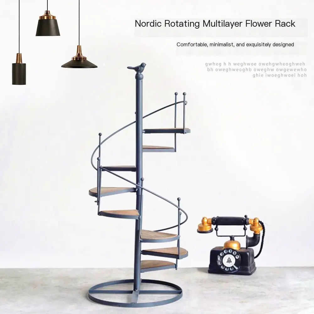 Multi-Layer Folding Plant Stand for Indoor Use
