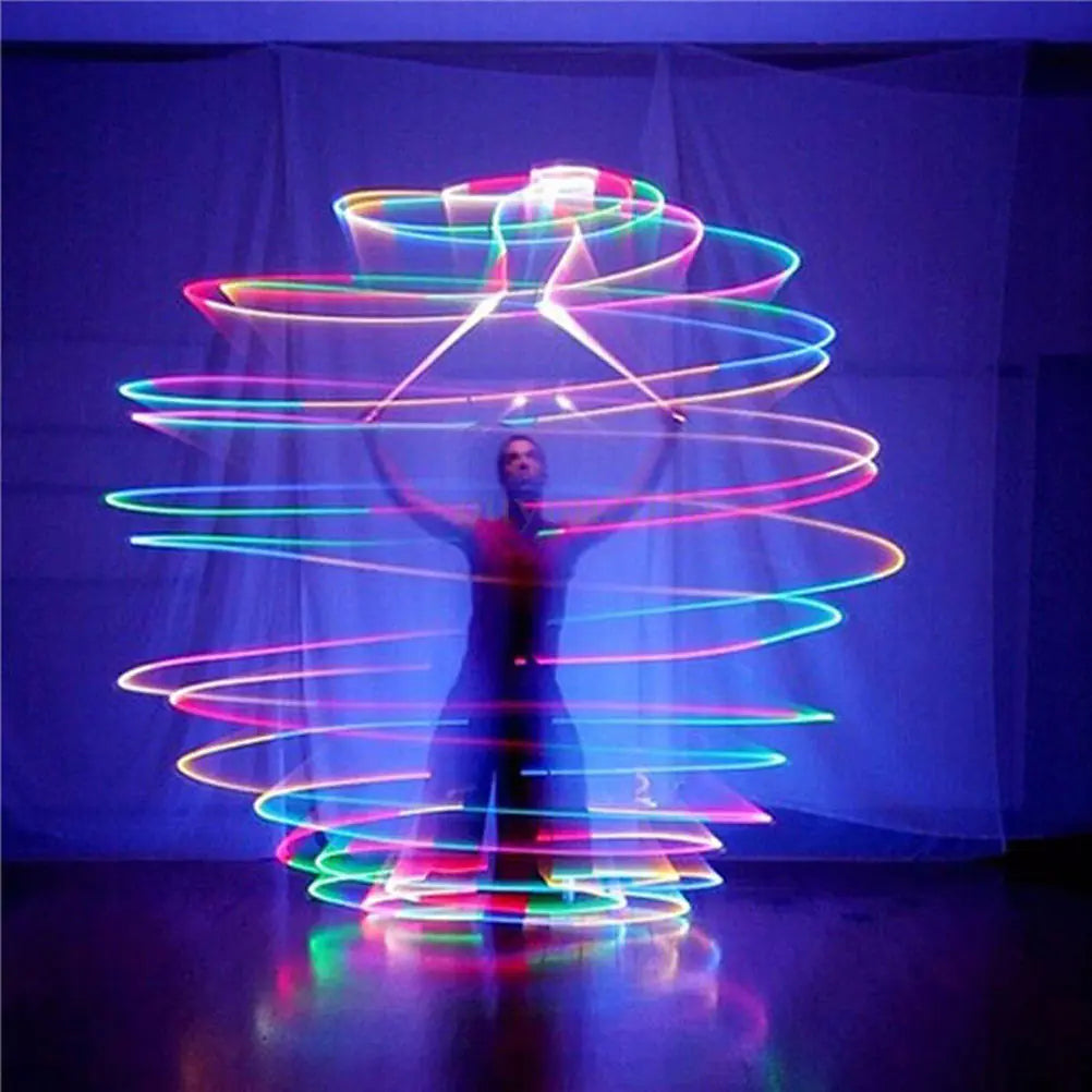 LED Performance Poi Balls - 9 Mode Dance Accessory LED Toys Multicolor