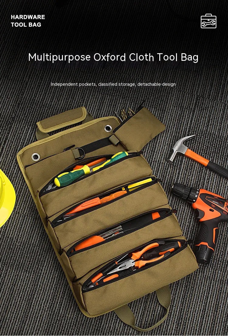 High Quality Compact Roll-Up Tool Organizer Bag Durable & Compact