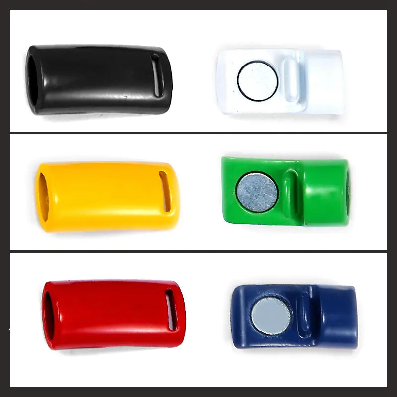 Colorful Magnetic No-Tie Shoelaces with Metal Flat Design Multicolor