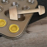Eco Wood Pastry Tart Shaper Wooden Pastry Pusher Tart Mold