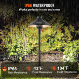 VEVOR 8/12PCS Low Voltage Landscape Path Lights 12-24V Outdoor LED Pathway Light