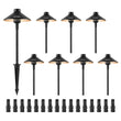 VEVOR 8/12PCS Low Voltage Landscape Path Lights 12-24V Outdoor LED Pathway Light