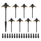 VEVOR 8/12PCS Low Voltage Landscape Path Lights 12-24V Outdoor LED Pathway Light