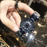 Timini Women's Elegant Stainless Steel Diamond Watch Stainless
