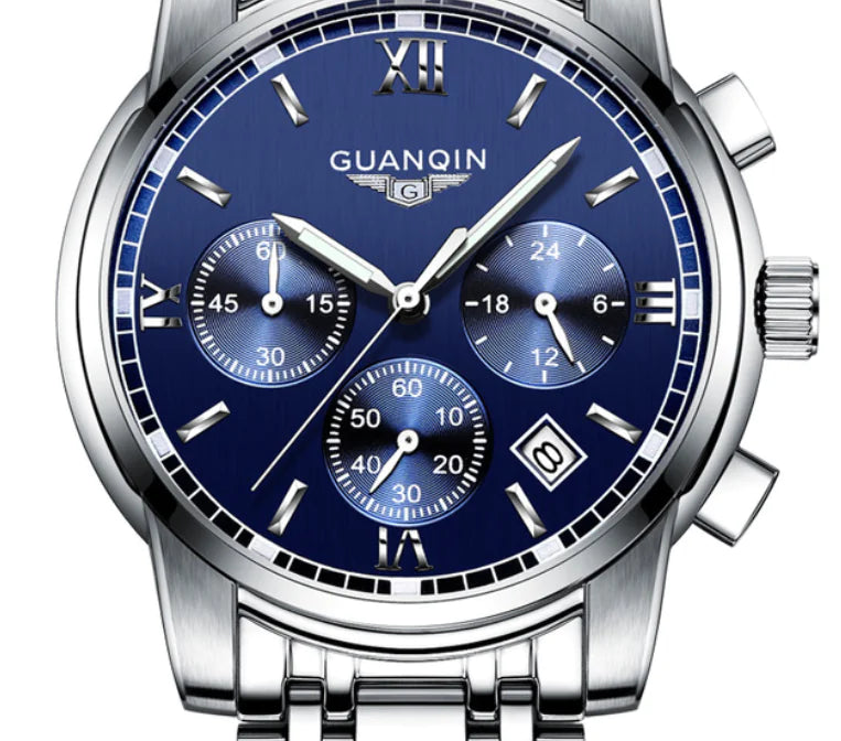Durable Gleaming Sports Steel Watch Waterproof & stainless