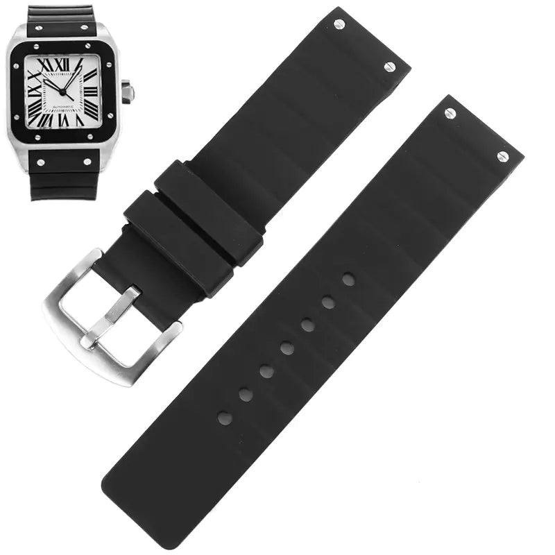 Cardia Santos Sandus Rubber Watch Strap Comfortable