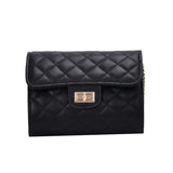 Chic PU Crossbody Bag - Women's Fashion Korean-Style Lockable