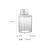 Durable Clear Laundry Storage Jar Transparent & Moisture-Proof