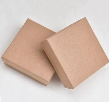 Vintage Leather Paper Earring Ring Box Jewelry Packaging