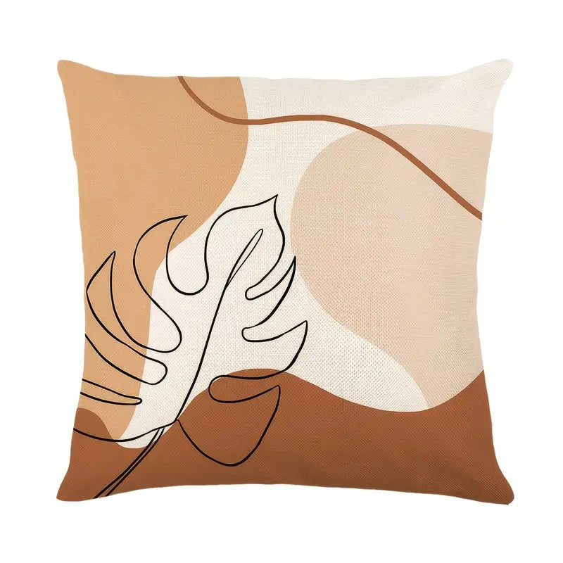 Nordic Morandi Abstract Lines Throw Soft Pillowcase 17.71in