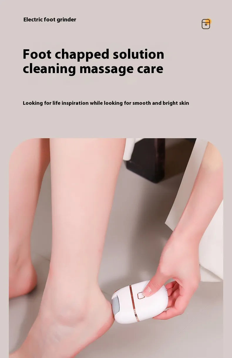 Foot Care Compact and Ergonomic Exfoliating Cordless Battery Operated Electric Grinder