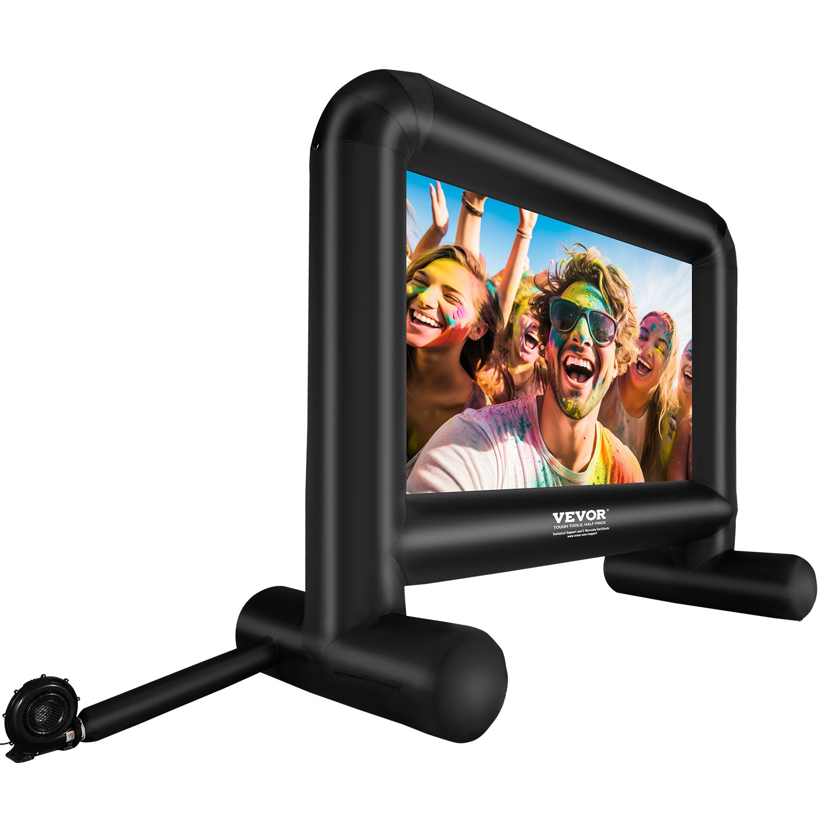 VEVOR Inflatable Movie Screen 14/16 FT Inflatable Projector Screen with Blower