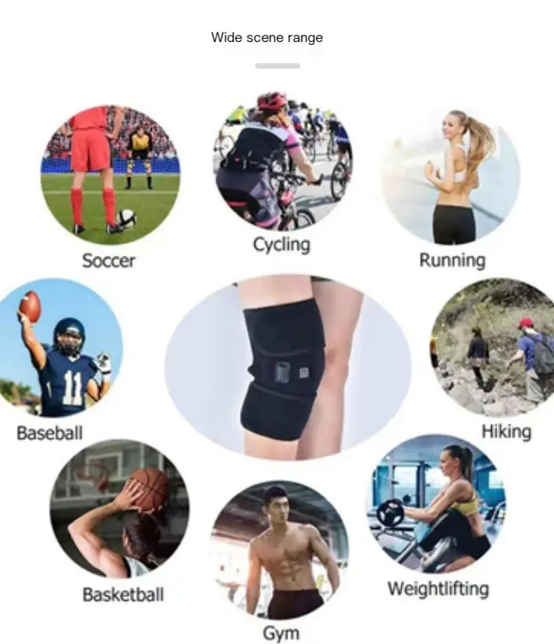 Adjustable USB Heat Therapy Knee Braces Therapeutic