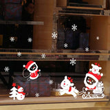 Santa's Holiday Door Decals Removable Festive Holiday Decor