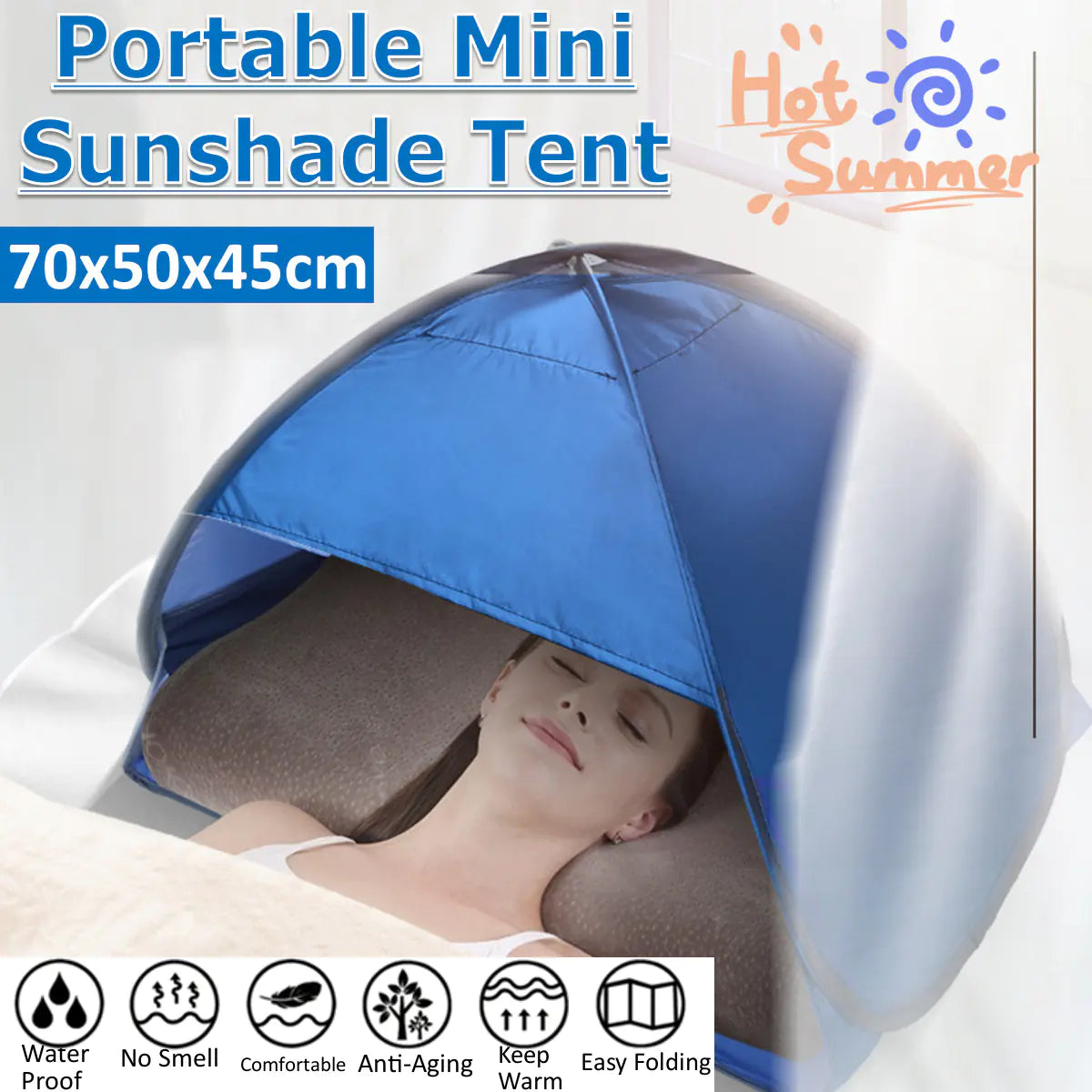 InstaShade Beach Tent Portable Lightweight Quick Setup UV protection