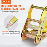 VEVOR Ratchet Straps Tie Down Strap 2"x 8' ,15',27',30' w/J Hook/E-Track 8 Pack